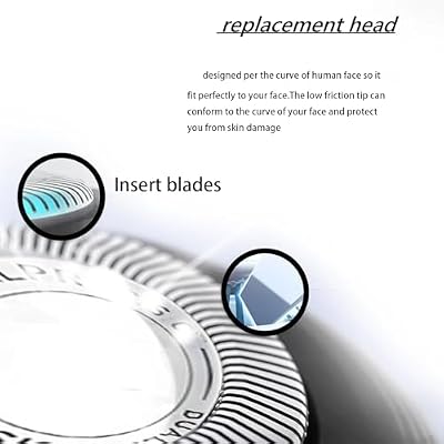 SH30/52 Replacement Heads Compatible With Philips Norelco Series 3000 Replacement Blades,Compatible With Norelco Shavers Series 3000 2000,1000,Rounded 5000X Etc
