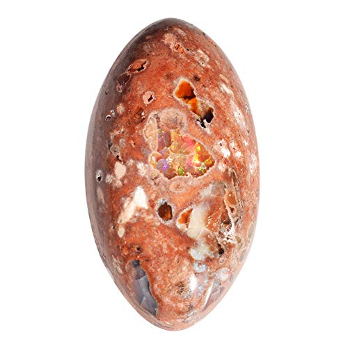 Opale de feu mexicaine cabochon pour apaiser l'esprit et harmoniser l'aura au quotidien