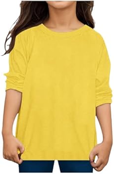 Trendy ronde hals tops voor meisjes jongens kinderen effen kleur leuke losse pasvorm T-shirts zomer lange mouw T-shirts casual 2025 toeristenkostuum T-shirts shirts t-shirt voor kinderen jongens