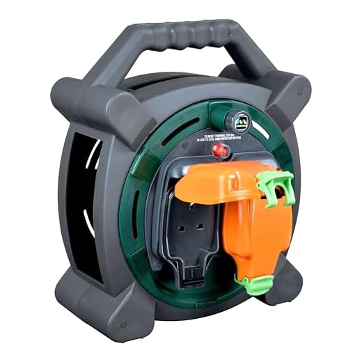 Masterplug HLP2013/2IP 20m Outdoor IP Rated Cable Reel with Weatherproof Sockets 13A Case Reel (2 Sockets)