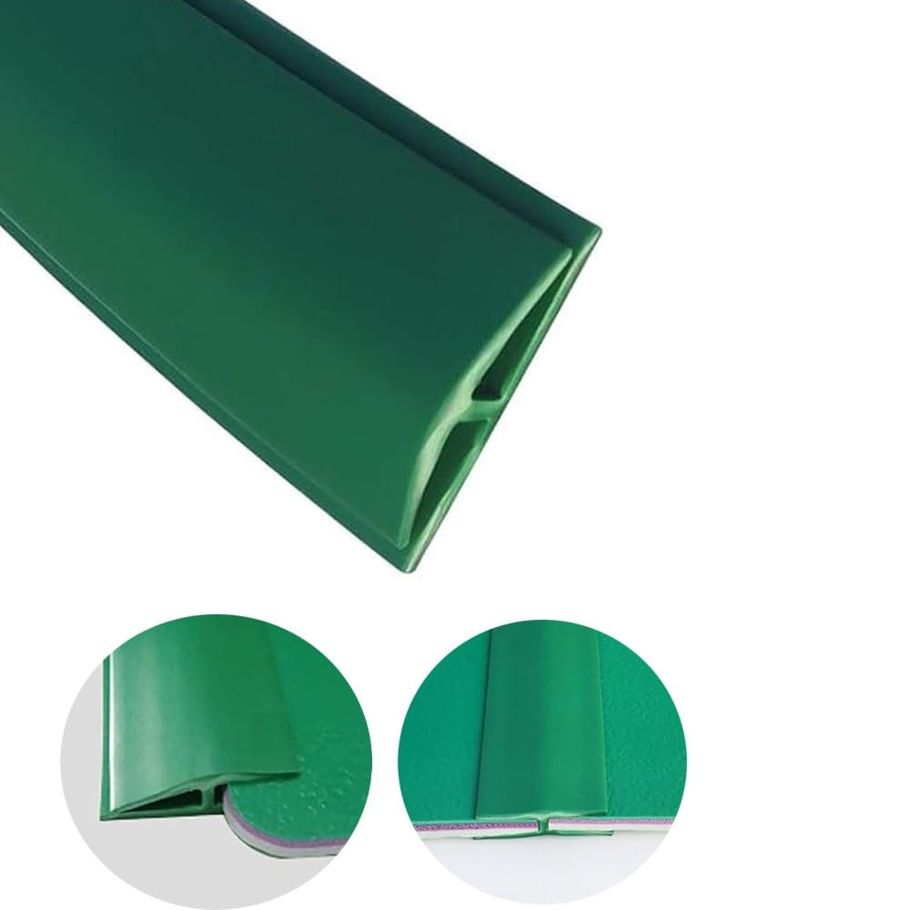 Rgkouz Green Durable Pvc Carpet To Tile Transition Strip | Easy To Install & Cut | Floor Edge Trim For Smooth Transition(,Length 15M(49Ft))