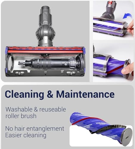 Ersatzbürstenkopf für Dyson V7 V8 V10 V11 V15 SV10 SV11 SV12 SV14 Staubsauger Ersatzbürstenkopf für Dyson Parkett Teppichböden