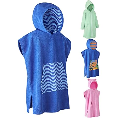 DiaryLook Kids Swimming Changing Robe Towel | Hooded Poncho Towels | Surf Changing Towel Boys | Beach Towels, Bathrobe, Childrens Dressing Gown Gifts Cover