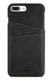 V.Empire iPhone 7 Plus iPhone 8 Plus Wallet Case with Card Holder, Premium PU Leather Card Slots Case, Durable Shockproof Cover 5.5 Inch (Black)
