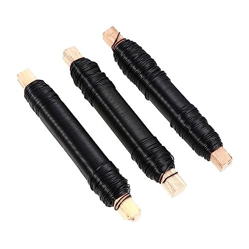 BCOATH DIY Iron Wires 3pcs Bendable Floral Wire Metal Painted for Floral DIY Flower Bouquet Ties