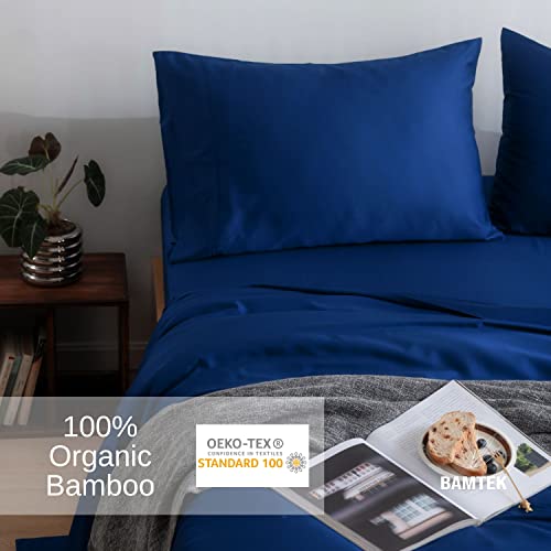Bamtek Duvet Cover Set King - Soft Luxury Viscose From Bamboo Duvet Cover Set King - Cooling Duvet Cover For Hot Sleepers King Bed - 3 Piece King Duvet Set - King Duvet Cover Set (Sapphire) #TOP3