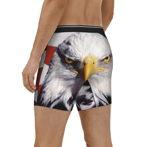 SEAEAGLE American Bald Eagle Mens Boxer Briefs Extended Panties Sports Tight Underpants Breathable Elasticity 7