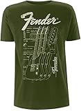Plastic Head Playera Fender 'Telecaster' Verde Verde M
