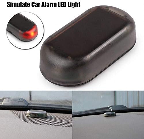 Schimer USB + Solar samochodowy system alarmowy Dummy Imitation zabezpieczenie przed kradzieżą, atrapa solarna, światło ostrzegawcze LED, ochrona przed kradzieżą, miganie