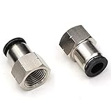 3/8 OD Tube Push to Connect Air Fittings,CEKER 3/8 NPT Female Airline Push Fittings 3/8 Inch Tube Fi