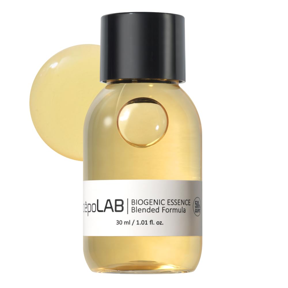 CEPOLAB Biogenic Essence 50% CLEPS® Blended Formula, Hydrating Face Serum with Misun Tree Water – Korean Skincare for Dull & Dehydrated Skin, 1.01 fl.oz