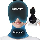 Hangover Migraine Relief Cap and Neck Ice Pack Set,Reusable Thickened Gel Hot and Cold Compress Therapy for Neck and Headache Pain Relief,Migraine Ice Cap for Men and Women