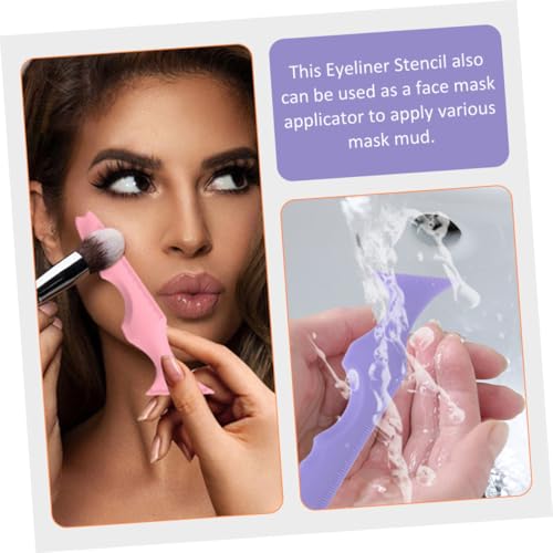 Plantillas de maquillaje para delineador y sombra de ojos 2 pzas miniatura 4
