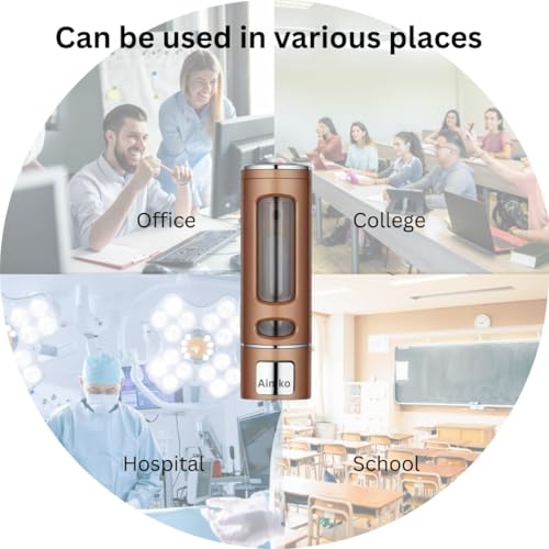 Image of 400 ML Wall Mounted Soap Dispenser | ABS Material with Transparent Liquid Indicator, Ideal Hand Wash Dispenser Bottles | Ideal for Wash Basin or Kitchen Sink | Home | Office (Rose Gold)