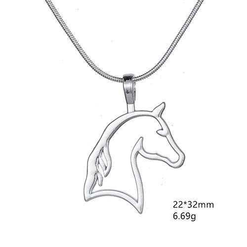 My Shape Cut Out Horse Head Pendant Necklace Best For Cowgirl Teen Girls Equestrian Birthday Gift Jewelry #TOP4