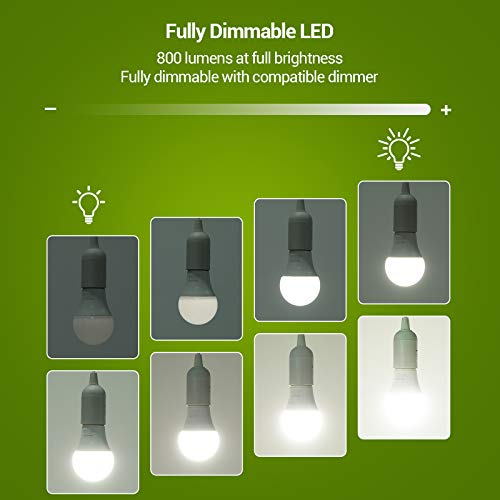 Dewenwils HDLA19D 4-Pack A19 Dimmable Led Light Bulbs,10-Watt thumb #1