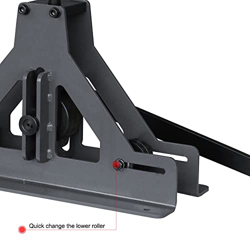 KAKA INDUSTRIAL Tube Roller, Manual Square and Rectangular Tube Bender for 1-1/2"x 14 Gauge Square Tubes, Mild Steel/Copper/Aluminum Bending, Multi - Pass Operation for Curves and Circles TR - 40 - Thumbnail 7