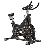Monitor LCD digital de la bicicleta estática: La bicicleta está equipada con un monitor LCD que puede rastrear la frecuencia cardíaca, la velocidad, la distancia, la duración del tiempo y las calorías quemadas. Y puede colocar su teléfono en el soporte para teléfono de esta bicicleta estática para ver sus programas favoritos mientras monta en bicicleta.