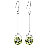 Neoglory Jewelry Authentic Platinum Plated Cubic Zirconia Long Fish Hook Drop Earrings 2