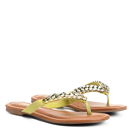 Rasteira Drezzup Corrente - Amarelo - 38