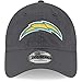 New Era NFL Core Classic 9TWENTY Graphite Adjustable Hat Cap - One Size (US, Alpha, One Size, Los Angeles Chargers)