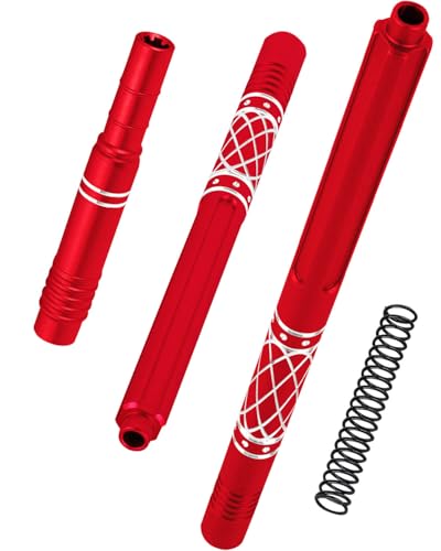 hopsupRC Upgrades Part Aluminum Center Slider Driveshafts Center Drive Shaft for 1/10 Kraton&Outcast 4X4 4S V2 BLX,Axles CVD Hops Up(Red)