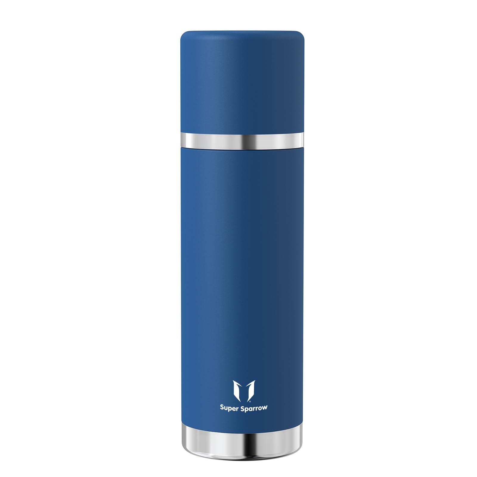 Super Sparrow Borraccia Termica -500ml/750ml/1000ml - Bottiglia Termica in Acciaio Inox - Borracce Senza BPA - Mantiene Calde 12 Ore o Fredde per 24 Ore - A Prova di Perdite Tappo Funge Anche da Tazza
