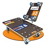 Rollbrett24® Expert – 2er-Set Transportroller 60x40 cm – Je 850 kg Traglast (1.700 kg gesamt) – 360° kugelgelagerte Rollen & Rutschhemmende 15 mm Siebdruckplatte – Robuste Rollbretter für Profis