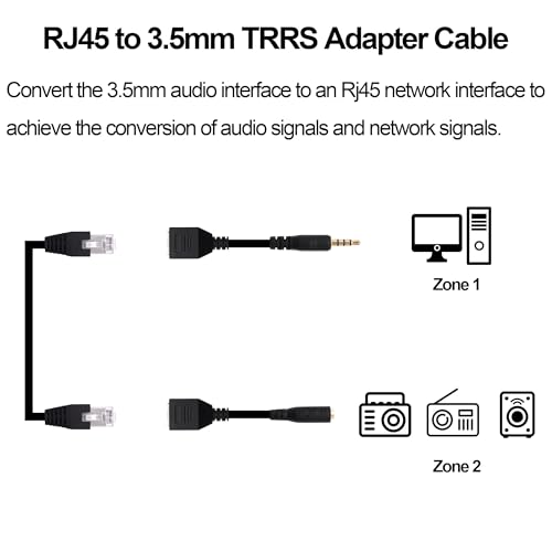 Convertidor extensor de red RJ45 a CC contra pérdidas de señal en pantalla táctil TRRS 2