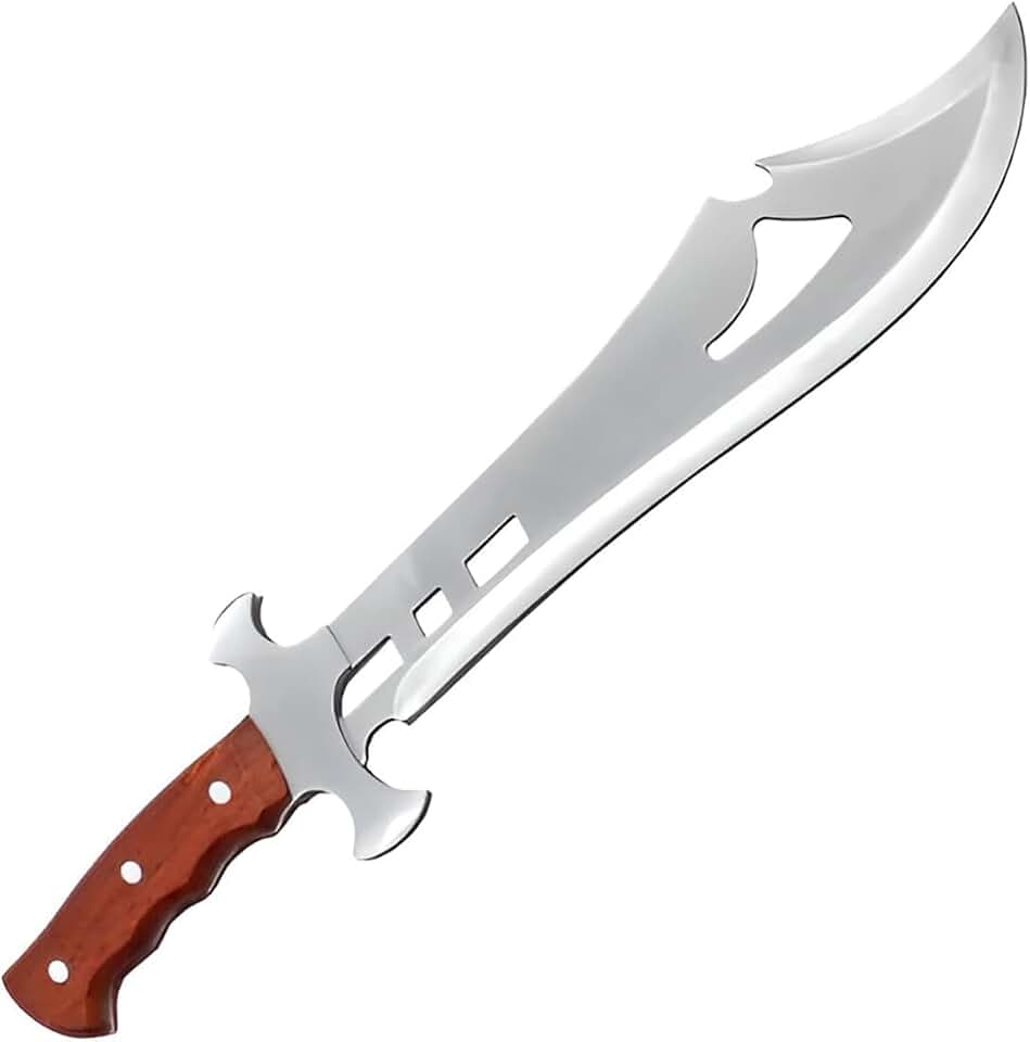 Facão Medieval para Camping, Pesca e Caça – Facão Tático Multiuso para Trilhas, Sobrevivência e Atividades Outdoor