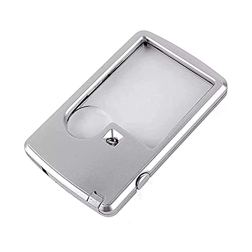 Loupe portative éclairée avec double grossissement 3X 6X et lumière LED