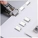 SEWACC 1 Set Mini Push Document Clamp Dispenser with Refill Clips Portable Handheld Paper Clam Clips for Office Supplies Lightweight Timesaving Tool for Organizing Files and Documents
