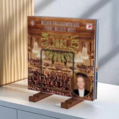 Support de stockage de disques vinyles au design géométrique stable - 5