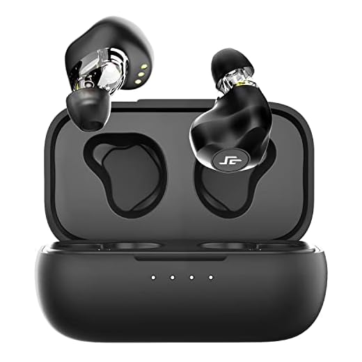 CrossBeats EVOLVE 2020 Dual Dynamic Drivers True Wireless Earbuds, Bluetooth 5.0 in-Ear Earphones with APTX Audio CVC Noise Cancellation Built in Mic, Charging Case, 24 Hours Playtime (Black)