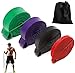 Set di 4 Elastici Fitness 15 -125 LB Bande di Resistenza con Borsa, 100% Lattice Naturale Pull UP Bande Elastiche per Yoga Pilates Crossfit