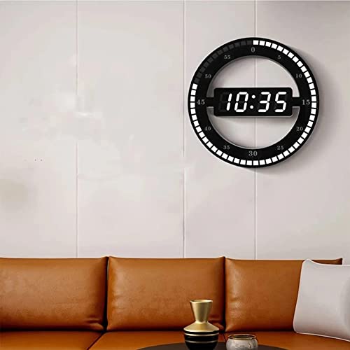 Reloj despertador digital LED para pared y dormitorio con sensor de brillo automático 8