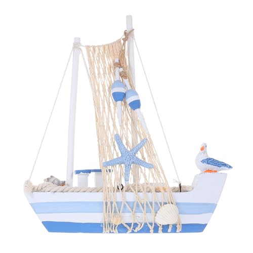Maquette de voilier en bois artisanale Healvian ornement haut de gamme