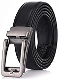 Gallery Seven Leather Ratchet Belt For Men - Adjustable Click Belt - Casual Dress Belt