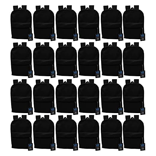 Bulk 24-Pack Lightweight Travel Backpacks
