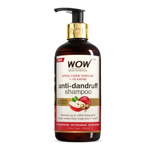WOW - Champú de vinagre para Apple Cider, 300 ml, sin sulfato, sin parabenos, impregnado orgánico, vinagre natural de manzana