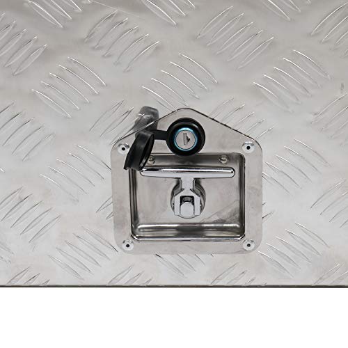 Motoos 36"(L) X 19"(W) X 18"(H) Overall Size Truck Under Bed Tool Box Underbody Storage Trailer Pickup Withlock #TOP4