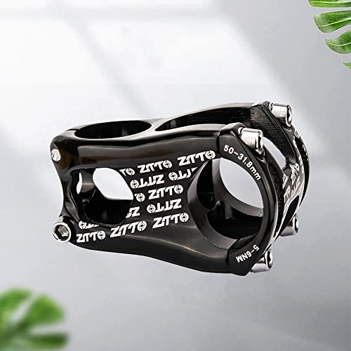 Ztto 31.8 Bike Stem 50Mm Short Mountain Road Bike Stem Mountain Bike Handlebar Stem Riser For Road Mtb City Bike Bicycle (Aluminum Alloy, Black) #TOP2