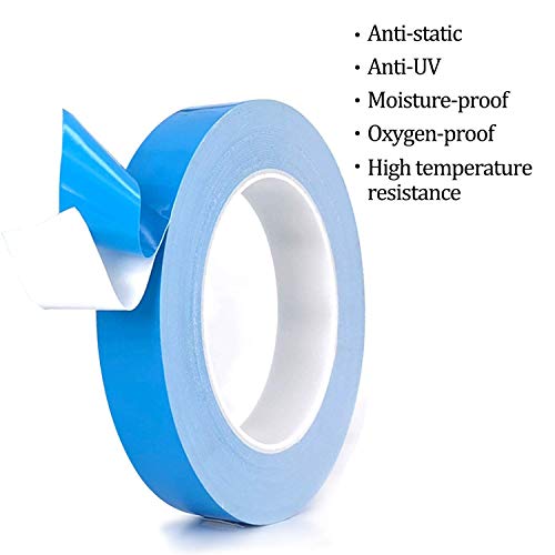 Thermal Tape, 25m x 20mm x 0.2mm Double Side Thermal Adhesive Tapes Cooling Pad Apply to Heatsink, LED, IGBT, IC Chip, Computer CPU,GPU, Modules, MOS Tube, SSD Drives