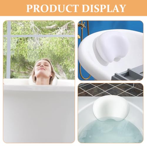 Coussin de bain avec ventouses antidérapantes ergonomique en PU