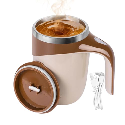 Taza magnética automático-mezcladora de café de carga rápida, agitador de bebida silenciosa, mezclador de bebidas, taza de mezcla conveniente, portátil práctico | Accesorio para leche