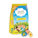Lindt - Sachet MINI ŒUFS - Assortiment de Chocolats au Lait Fondant, Cœur au Lait et Blanc...