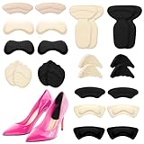 Fersenpolster,Fersenschutz für Schuhe,12 Paar High Heel Cushion Pads,Vorfuß Fersenkissen,Zehenpolster Hackenpolster,Wiederverwendbare Zehenpolster