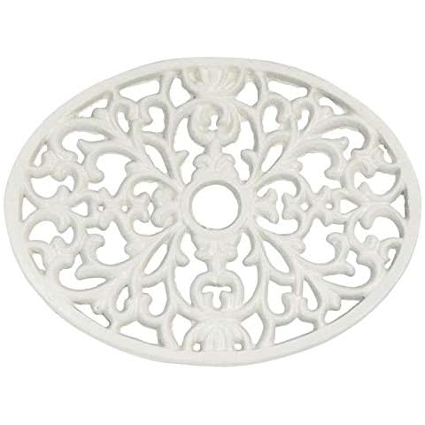 Black Country Metal Works Ltd Trivet - Heavy Duty V6 - Oval - White Cover