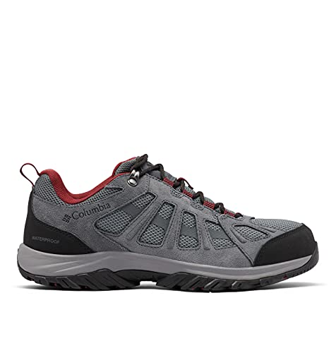 Columbia Men's Redmond III Waterproof Hiking Shoe, Titanium Grey Steel/Black, 14