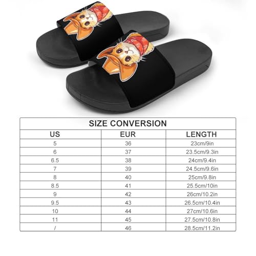 Meowdy Cowboys Cat Shower Slippers for Women Men Casual Non-Slip Slide Sandals Beach Bathroom Shoes2